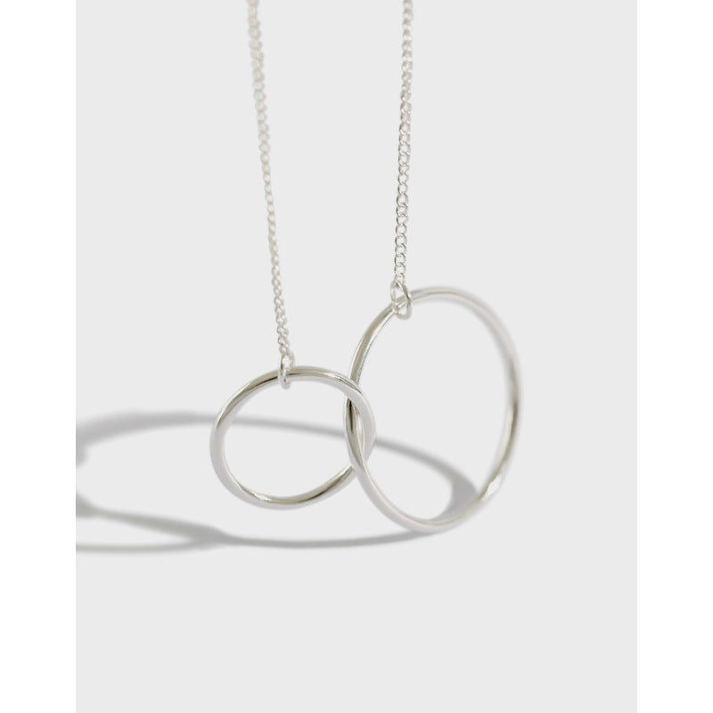 Double Loop Cross Necklace